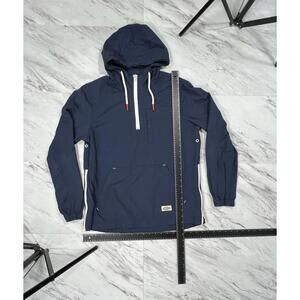 CPO Provisions Hooded Anorak Jacket Mens S Blue Pullover Utility #9